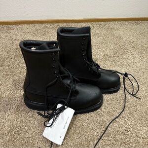 bates 1950 combat military boots Size 4R  Boot Safety 8" Black‎ Steel Toe Boot